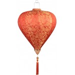 Lanterne en Tissu Peint Chinois Traditionnel Lanterne Suspendue décor Abat-Jour pour Le Jardin 14
