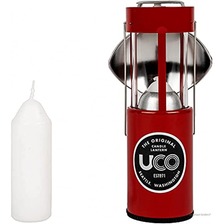 UCO Kit de lanternes à Bougie 2.0 revêtement en Poudre Rouge Taille Unique
