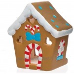 Baker Ross Porte-Bougies Chauffe-Plats en céramique Maisons en Pain d'épice boîte de 3 Loisirs créatifs et décorations de Noël pour Enfants