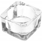Square Glass Tealight Candle Holder For Home Weddings Or Gift | M&W 12 New