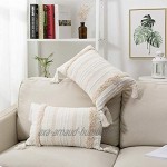Lomohoo Housses de coussin modernes Simples et géométriques Tricotées Décoratives Beige Pour canapé et salon
