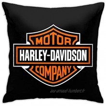 N A Housse de coussin Harley Davidson En tissu 45 x 45 cm Produit principal confortable et doux Pour salon