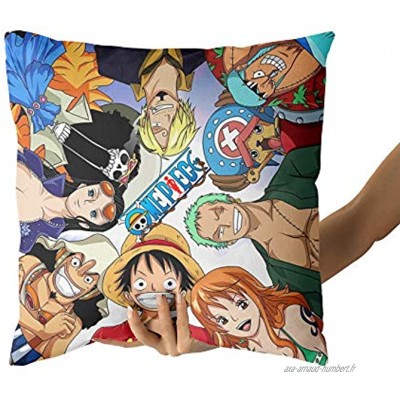 One Piece taie d'oreiller 50x70 de Fermeture Eclair Housse de Coussin Cadeau d'anniversaire Canapé Voiture Maison Lit Décor 45 x 45