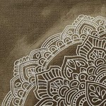 SuMGAR housses de coussin beige café Mandala marron avec motif indien bohème motif bohème housse de coussin décorative pour canapé lit voiture sol avec fermeture éclair invisible 45x45cm Lot de 4