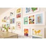 Articulate Gallery Triple Cadre d'image Panneau m MDF Blanc 35 x 69 x 2,3 cm