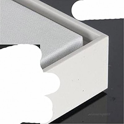 KKDIY Cadre photo de taille moyenne en alliage d'aluminium pour peinture à l'huile A967 Blanc 40 x 70 cm
