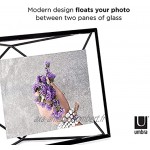 UMBRA Prisma Cadre photo filaire en métal entre deux-verres Prisma poser ou à accrocher Pour 1 photo 10x15cm Noir