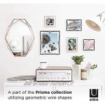 UMBRA Prisma Cadre photo filaire en métal entre deux-verres Prisma poser ou à accrocher Pour 1 photo 10x15cm Noir