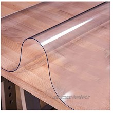 AMDHZ Protectrice for Table Bureau Soft Glass Tapis Protège-Sol Anti-Rayures Imperméables Protection en Bois carrelage for Protection De Sols Durs Color : 1.5mm Size : 80x120cm