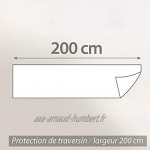 Linnea Housse de Protection de traversin imperméable 200 cm Arnon Molleton 100% Coton contrecollé polyuréthane