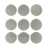 Pads autocollants antidérapants ronds de mobilier de meuble feutre Protecteur de sol à épreuve pour la surface dure Home 30 * 3mm gris 50pcs