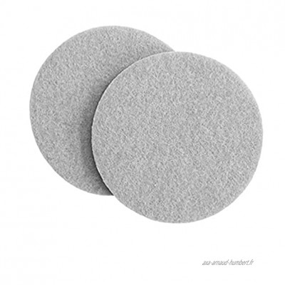 Pads autocollants antidérapants ronds de mobilier de meuble feutre Protecteur de sol à épreuve pour la surface dure Home 30 * 3mm gris 50pcs