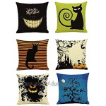 Yililay Halloween Coussin Coussin Linge Tampon Coussin Coussin Protecteur 45x45cm sans Insert Style 5 Fournitures Halloween
