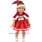 Zhou-YuXiang 50cm vêtements de poupée de noël 18 Pouces vêtements de Fille américaine Fille américaine Xiafu vêtements de poupée Peuvent être personnalisés