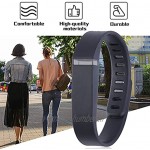 Zhou-YuXiang Bracelet de Remplacement de Grande Taille Bracelet Flex Tracker avec fermoirs Couleur Noir Bracelet de Remplacement pour Bracelet Intelligent