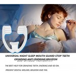 Zhou-YuXiang Garde-Dents Universel pour Le Sommeil de Nuit arrêter Le grincement des Dents Anti-ronflement bruxisme Soins de santé du Corps Aide au Sommeil Garde