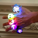 Zhou-YuXiang Halloween Dance Party Finger Light Ring Jouets Lumineux Cadeaux pour Enfants Beau Travail Intégré AG10 Trois Électronique