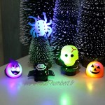 Zhou-YuXiang Halloween Dance Party Finger Light Ring Jouets Lumineux Cadeaux pour Enfants Beau Travail Intégré AG10 Trois Électronique