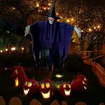 Zhou-YuXiang La décoration de fantôme Suspendue d'halloween Peut éclairer Le Pendentif de crâne de Maison hantée Les Accessoires de Lieu de fantôme Volant