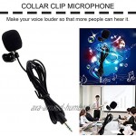 Zhou-YuXiang Micro Portable Mini 3.5mm 30Hz -15000Hz Cravate Cravate Cravate Cravate Clip Microphone pour conférences enseignement leçons éducation