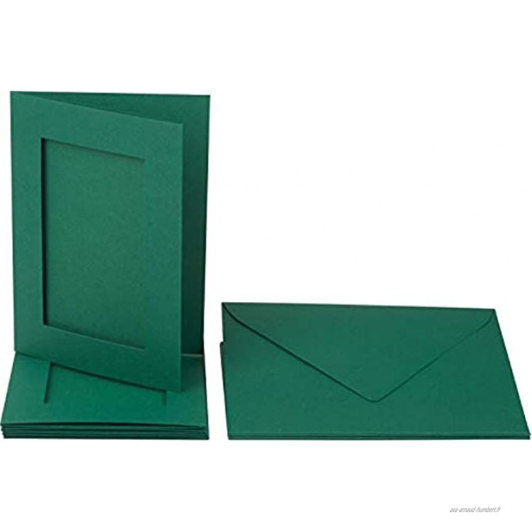 Cartes passe-partout « Rectangle » Vert transparent