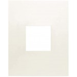 Ceanothe Passe-Partout Blanc cassé 24x30 cm Ouverture 10x10 cm en Carton fabriqué en France