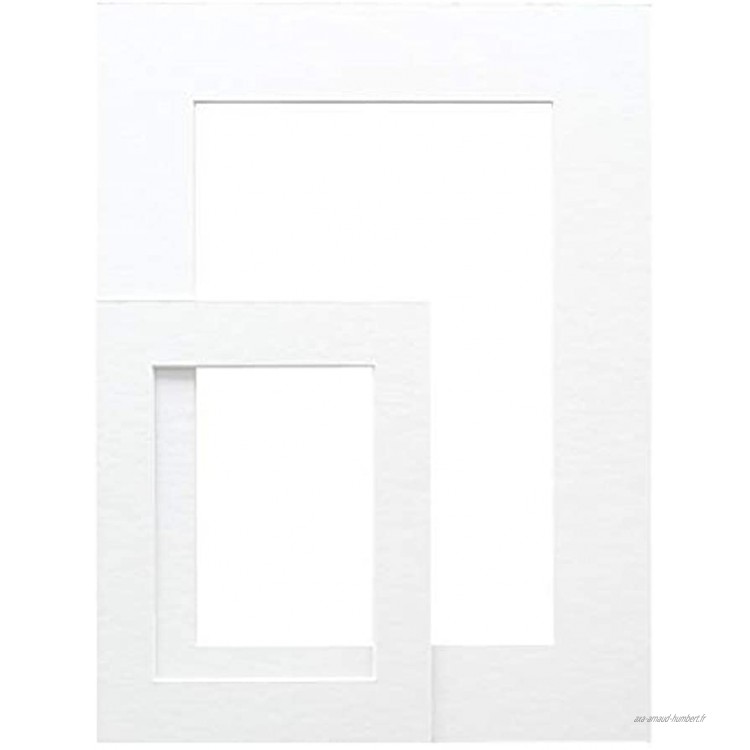Deknudt SP10915X20 10,0x15,0 Passe-Partout Extra Blanc avec découpe Carton et Papier 15