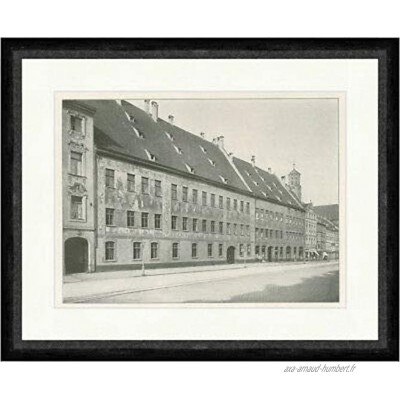 Kunstdruck Fuggerhaus à Augsburg Patrizier Adelseschlecht Kasier Karl V F_Vintage 01922