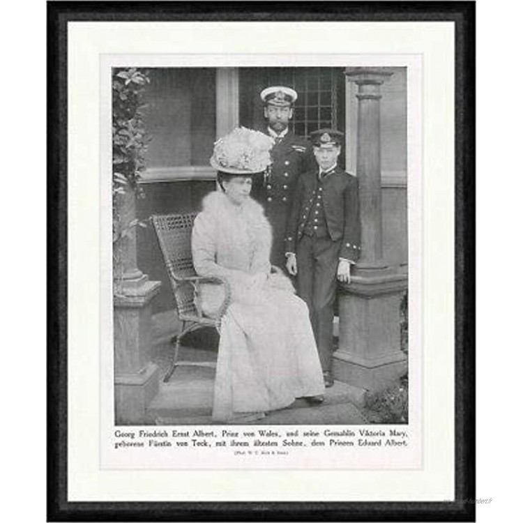 Kunstdruck Georg Friedrich Ernst Albert Prince v. Galles 1908 Angleterre Adel F Vintage 00012