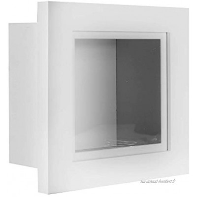 Cadre de la boîte 3D | 3.75 "Deep Display Box | Souvenirs Cadres | Boîte à ombre souvenir | Accessoires de maison | M&W Blanc 12x12