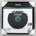 Hama Cadre pour Vinyles pour pochette de 33 tours aluminium 31,5 x 31,5 cm Noir