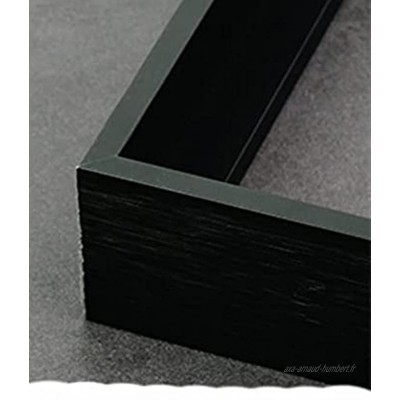 JIAYAN Cadre Photo en métal Cadre de Peinture sur Toile pour peintures à l'huile Le Cadre Peut être personnalisé en Alliage d'aluminium Bricolage -Chine Couleur Noire 60x60cm