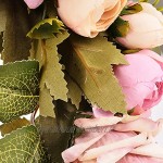 AKDSteel Couronne de fleurs artificielles 33 cm Couronne de fleurs artificielles décorative pour porte d'entrée ou décoration de la maison pour mariage fête de Noël
